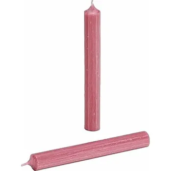 Svíčka Parafínová stolní svíčka starorůžová 18 cm 18 x 2 cm