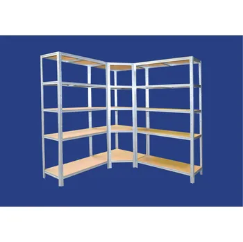 regál meets-ecommerce UG Regálový systém 200x190x40, 15-18 polic barva: bílá, počet polic: 15 polic