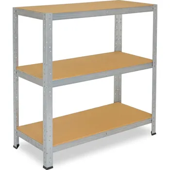 regál meets-ecommerce UG Policový regál 100x70x30, 3-4 police barva: pozink, počet polic: 3 police