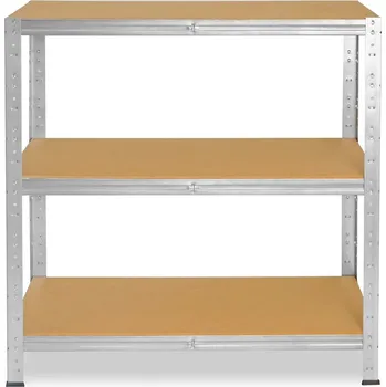 regál meets-ecommerce UG Kovový regál 115x120x50, 3-4 police barva: pozink, počet polic: 3 police