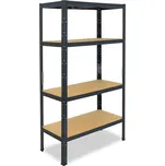 meets-ecommerce UG Kovový regál 180x80x40, 4-6 polic barva: antracitová, počet polic: 4 police