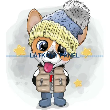 Látkový panel - Dětský - DE-42 Velikost: 40x40cm, Materiál: Mikroplyš