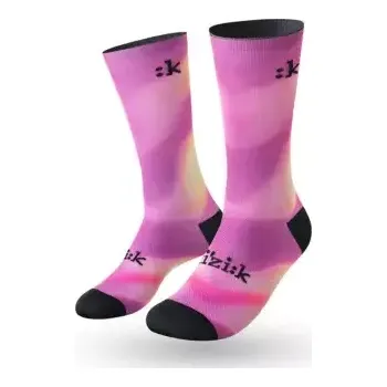 Pánské ponožky Fizik Faded cyklistické ponožky Purple/Yellow vel. M (40-43)