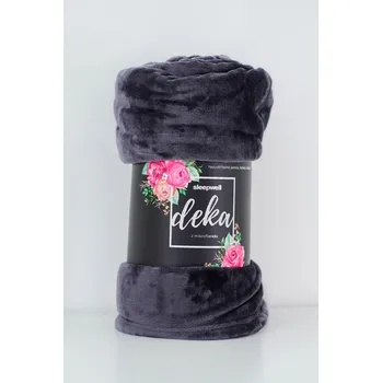 deka Deka mikroflanel tmavě šedá
