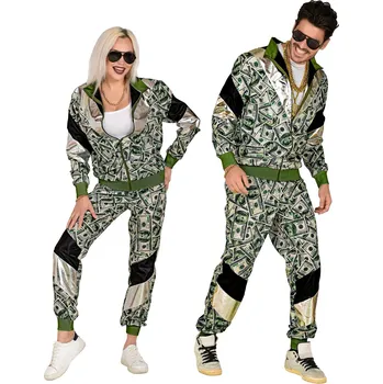 Karnevalový kostým Retro souprava Dolar Pánská velikost: XXL (58-60)