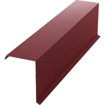 BILKA ZÁVÉTRNÁ LIŠTA ŠTÍTOVÁ - horní / 0,50 mm Barva: RAL 3009 / oxidovaná červená, ÚPRAVA: LESK