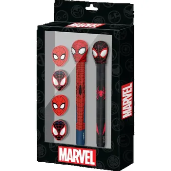 Set 2 tužek a 5 gum Spiderman