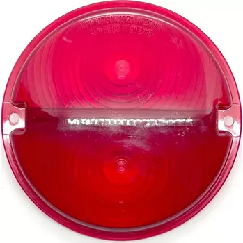 Zadní světlomet Kryt zadního světla kulatý dvoudílný celočervený Kryt zadního světla kulatý dvoudílný celočervený s plastovou pře