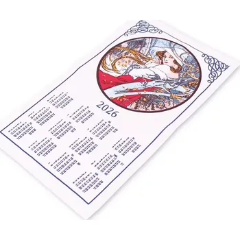 Kalendář TEXTILNÍ KALENDÁŘ 2026 PANNA 42x70 cm