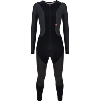 Cyklistické oblečení Dámské kalhoty s náprsenkou SANTINI Vega Dry Black - S