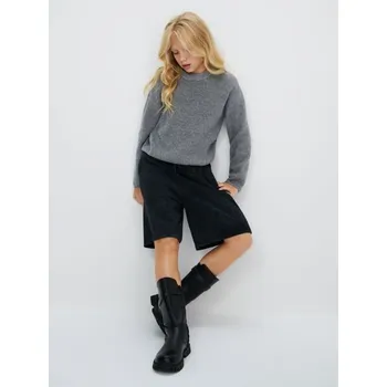 Dívčí oblečení Sinsay - Žebrovaný pletený svetr - šedá - 928ET-09M - 928ET-09M-164