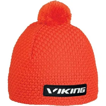 Módní doplněk Zimní čepice Viking Berg oranžová UNI