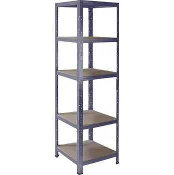 regál meets-ecommerce UG Kovový regál 230x50x60, 5-7 polic barva: modrá, počet polic: 5 polic