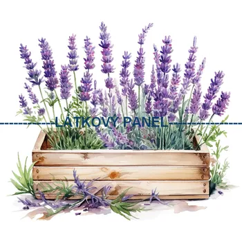 Látkový panel - Levandule - LE-95 Velikost: 35x35cm, Materiál: Mikroplyš