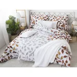 XPOSE® Bavlněné povlečení IVANKA na dvě lůžka - hnědé 140x200 cm, 70x90 cm, Bavlna + Prodloužená možnost vrácení zboží do 50 dnů