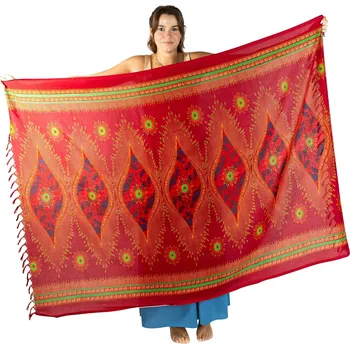 Šátek Sarong / pareo / plážový šátek Isis Red, Sittar.cz
