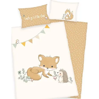 Povlečení Herding Flanelové povlečení pro miminka Forest Friends 100x135/40x60cm