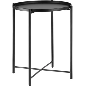Zahradní stůl TecTake GmbH 404185 odkládací stolek chester 45,5x45,5x53cm - černá