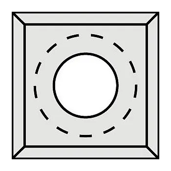 Příslušenství k frézce N013 Žiletka tvrdokovová předřez - 13,6x13,6x2 LaminoMDF CMT