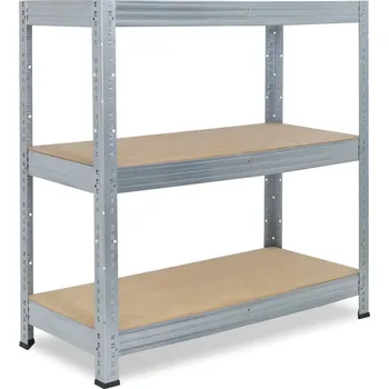 regál meets-ecommerce UG Kovový dílenský regál 115x90x60, 3-4 police barva: pozink, počet polic: 3 police