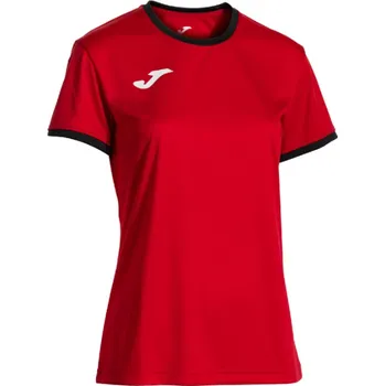 Dámské tričko Joma Combi Premium Short Sleeve dámské triko červená-černá velikost oblečení L