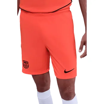 Pánské třetí fotbalové šortky Nike FC Barcelona 25/26 oranžové