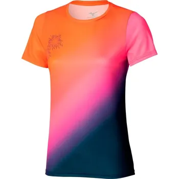 Dámské tričko Dámské sportovní tričko Mizuno Summer pack QD Tee(W) / Yuuyake Velikost: XL