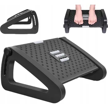 Masážní přístroj Nastavitelná masážní opěrka na nohy - černá