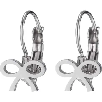 Náušnice Náušnice z chirurgické oceli 316L, stříbrné, motýlek, 1 cm x 1 cm