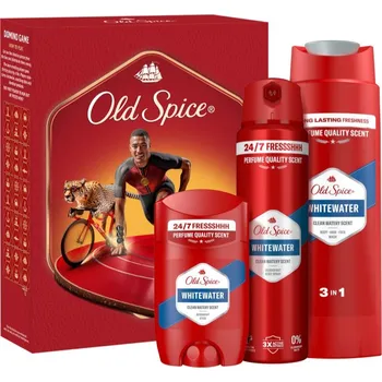 Old Spice Whitewater Old Spice Whitewater sprchový gel pro muže 250 ml + Old Spice Whitewater deodorant ve spreji pro muže 150 ml + Old Spice Whitewater tuhý deodorant pro muže 50 g