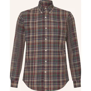 Pánská košile Polo Ralph Lauren Pánská Flanelová Košile Custom Fit, khaki /...