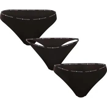 Kalhotky 3PACK dámské kalhotky a tanga Tommy Hilfiger černé (UW0UW05756 0V2) XS UW0UW05756 0V2 Možnost vrácení zboží ZDARMA do 120 dnů!