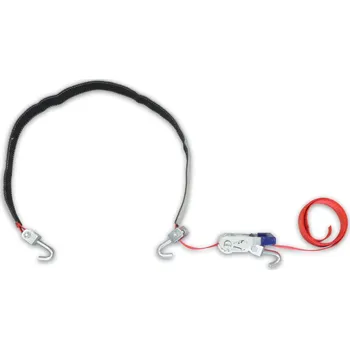 Upínací popruh Upínací souprava pro převoz vozidel "přes kolo" 35mm, 2,8m, 3 t,ot.háky, ochrana,VDI 2700