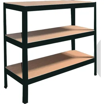 regál meets-ecommerce UG Kovový dílenský regál 115x120x50, 3-4 police barva: antracitová, počet polic: 3 police