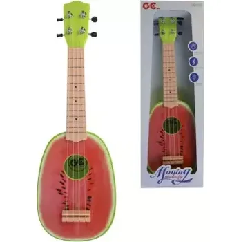 Hudební nástroj pro děti MaDe 00804 - Kytara, 54cm, červená (00804)