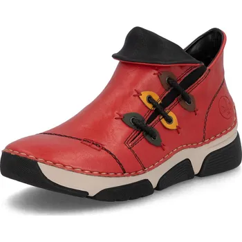 Dámské polobotky Kotníková obuv Rieker 45983-33 červená zateplená červená 40