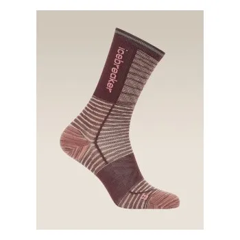 Dámské ponožky Icebreaker Dámské běžecké merino ponožky Run+ Ultralight Crew Summit FD/Java/Acid pink