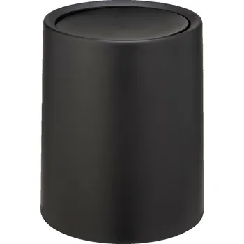 Odpadkový koš Wenko Odpadkový koš s výkyvným víkem Atri 6 l, černá