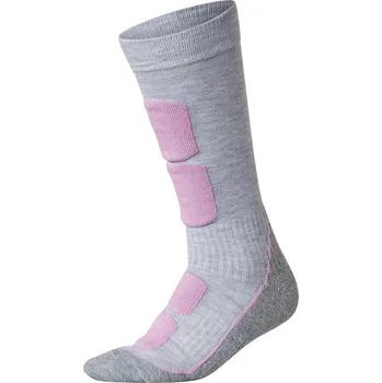Dámské ponožky esmara® Dámské funkční termo ponožky (světle šedá / lila fialová, 39/40)