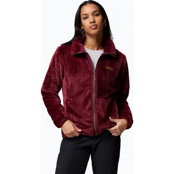 Dámské oblečení Dámská fleecová bunda Columbia Fire Side II Sherpa Full Zip rich wine