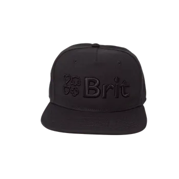 Kšiltovka Brit snapback kšiltovka Černá