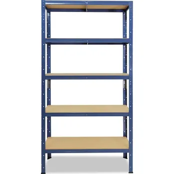regál meets-ecommerce UG Kovový regál 230x80x60, 5-7 polic barva: modrá, počet polic: 5 polic