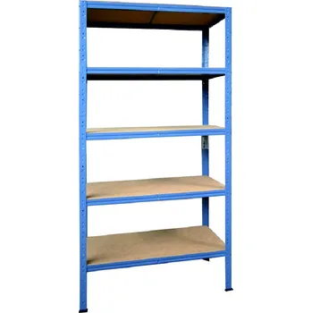 regál meets-ecommerce UG Kovový regál 230x110x60, 5-7 polic barva: modrá, počet polic: 5 polic