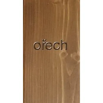 regál Kareš Dřevěný rohový regál 204x60x34cm, 6 polic Povrchová úprava: ořech