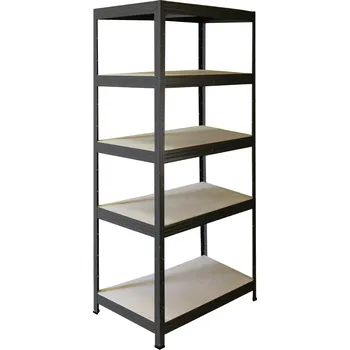 regál meets-ecommerce UG Kovový dílenský regál 155x90x50, 4-6 polic barva: bílá, počet polic: 4 police