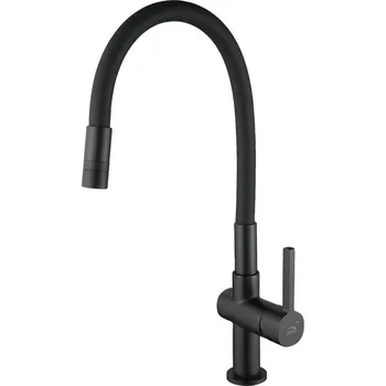 Vodovodní baterie Laveo ALITA stojánková dřezová baterie s elastickým dvoufázovým výtokem BVA_B62D