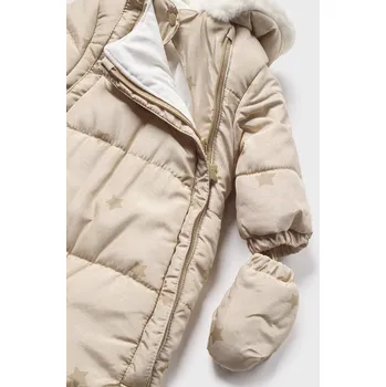 Mayoral Overal z mikrovlákna 2624/60 béžový, růžová Rozměr: 2 - 4 měsíce, 65 cm