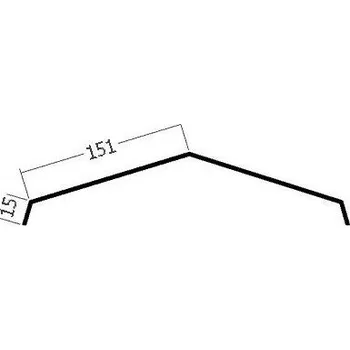 Střešní krytina Hliníkové střechy Hřebenáč, 330 Barva: přírodní