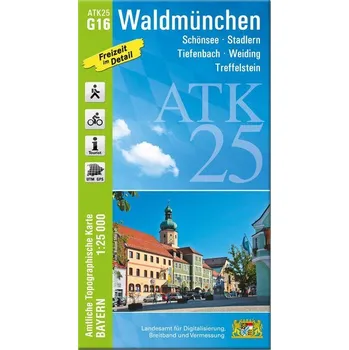 ATK25-G16 Waldmünchen (Amtliche Topographische Karte 1:25000) - Landesamt für Digitalisierung, Breitband und Vermessung