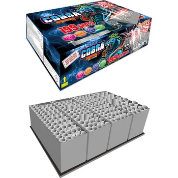 Zábavní pyrotechnika PROFI SLOŽENÝ OHŇOSTROJ COBRA 199 RAN 1/1